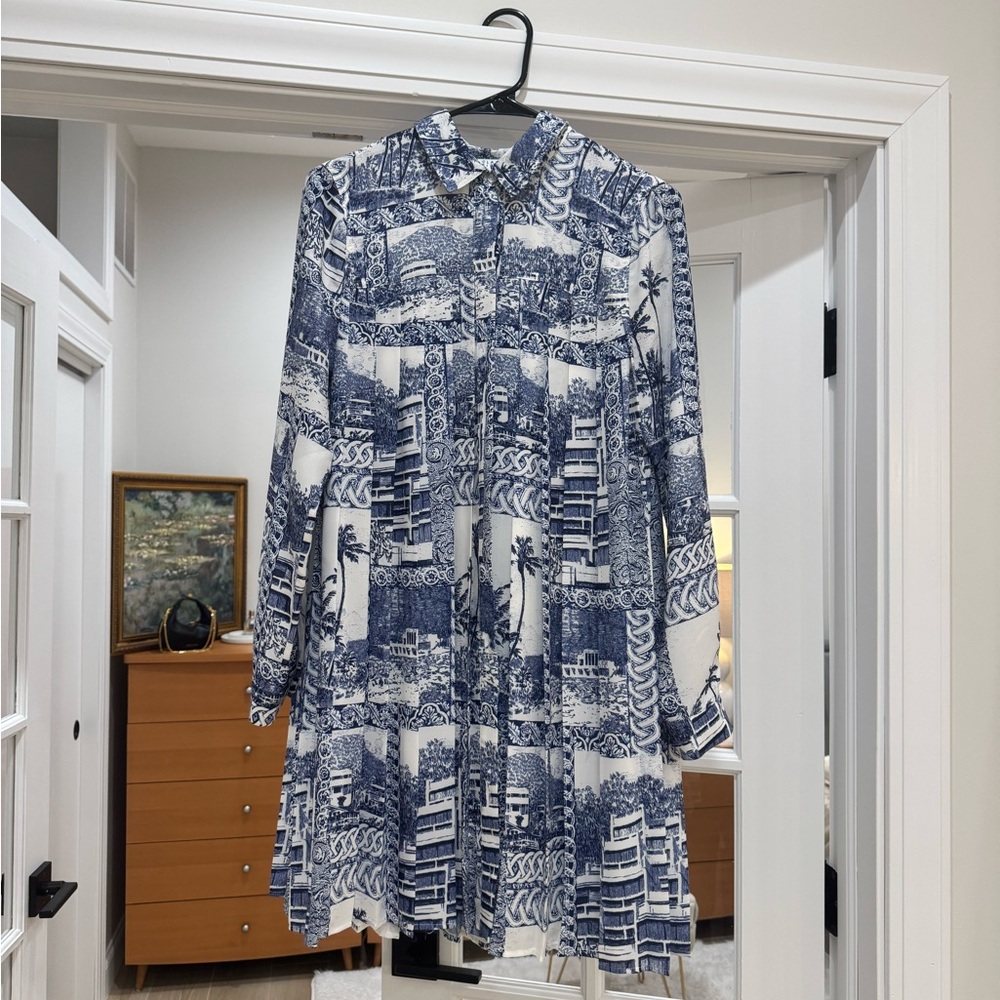 Claudie Pierlot Paris Toile de Jouy Dress FR 36
